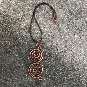 Copper Spiral Necklace